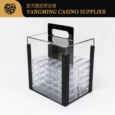 Poker Gambling Essentials 1000 Yard Acrylic Chip Box for Baccarat and Other Casino Games