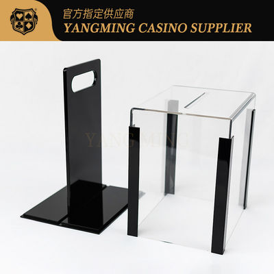 Mise à niveau de l'acrylique transparente 1000 puce boîtier de puce de poker pour le baccarat casino jeu organisateur de puce