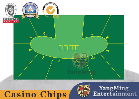 Texas Hold ils nappe faite sur commande Pea Oval Green Poker Tablecloth Dragon Tiger Thickened Waterproof Tablecloth de jeu de club