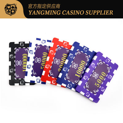 Stock 11,5 grammes Texas Hold'em ABS ensemble de puces fourni dans une boîte en alliage d'aluminium