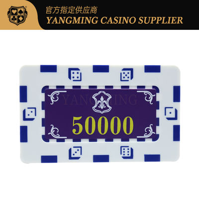 11.5g Texas BlackJack Clay Casino Poker de plastique Chip Set With Mark And Case UV