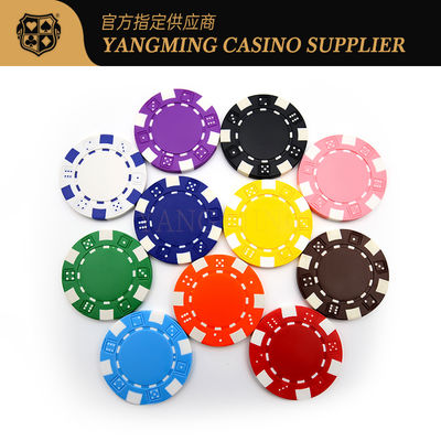 Logo personnalisé ABS Ceramic Poker Chip Set 11,5 grammes US Pièces en plastique pour les jeux de poker de casino Texas Club