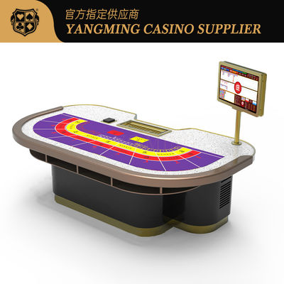 Solution de table de casino haut de gamme pour 9 joueurs, hybride Baccara / Poker avec LOGO personnalisé