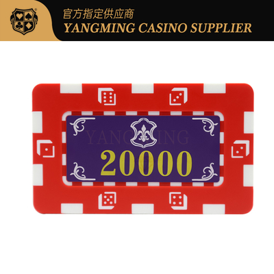 Nouveau jeu de puces de casino ABS avec boîte pour salle d'échecs