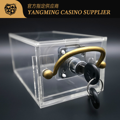 6 paires d'acrylique plein de cadeaux transparents Carton jeté pour le jeu de casino