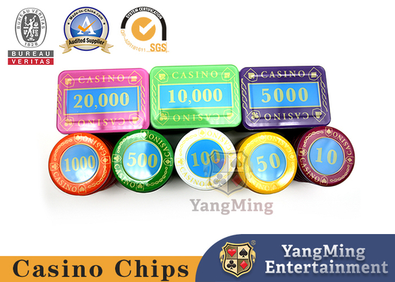 Casino Crystal Poker Chips Set Lucency Acrylique 730 PCS Plastic jeu avec dans le boîtier en aluminium
