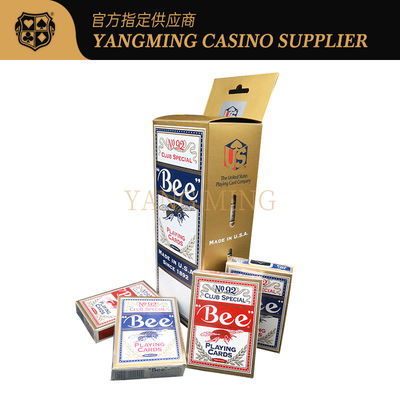 Casino 310g cartes de poker américaines importées Black Core cartes de baccarat pour le jeu de casino