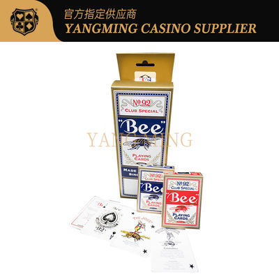 Des cartes américaines de luxe 310g Casino Bee Poker Cards pour le jeu de poker Baccarat