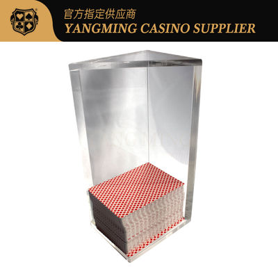 Support polonais acrylique d'écart de casino de 6 plate-formes plein pour le nerf de boeuf