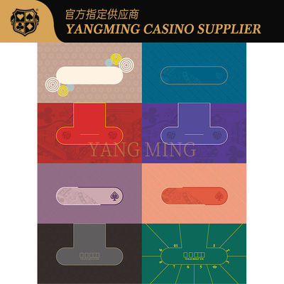 High-End Texas Hold'em 9 Player Waterproof Game Tablecloth Design Customized