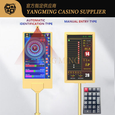 Interface électronique pour le système de table de poker de roulette de casino standard international