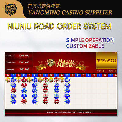 Système d'affichage de feuille de route intelligente NiuNiu pour le suivi des tendances en temps réel et l'analyse des tables de casino