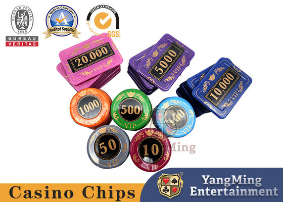 730 PCs Crystal Screen Style Roulette Chip réglé/jeu de poker réglé dans le cas en aluminium