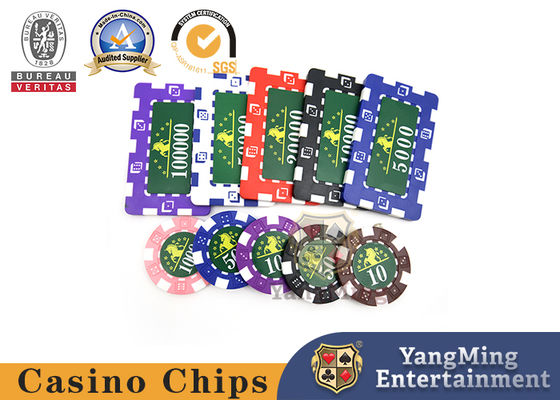 Ensemble translucide de Marco Style Casino Poker Chip avec Crystal Clear Texture