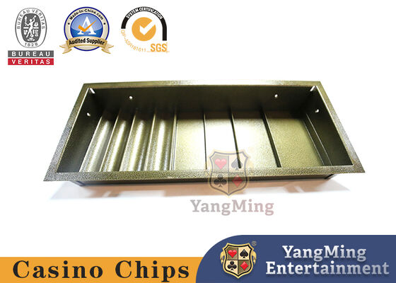 Le Tableau de tisonnier a consacré le tisonnier Chip Case Tray Double Lock de 1 couche repassent la rangée carrée de forme de Chips Float With 4 en métal