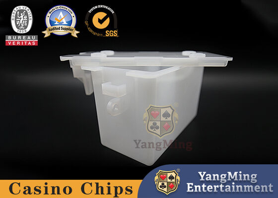 Plein support acrylique couvert mat d'écart de cartes de jeu de plate-forme du casino 8 de boîte-cadeau