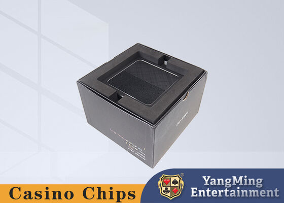 Système de table de baccara de jeu international, entreprise de luxe personnalisée, hôte en métal noir 