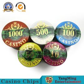 Le jeu de puces UV 760pcs trois de tisonnier de casino d'argile de RFID - posez le modèle acrylique de Shell