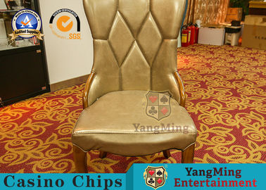 Style nordique personnalisé en bois Grain Home Hôtel Dining Banquet Chaise Jeu de hasard Chair de jeu en cuir en microfibre personnalisée