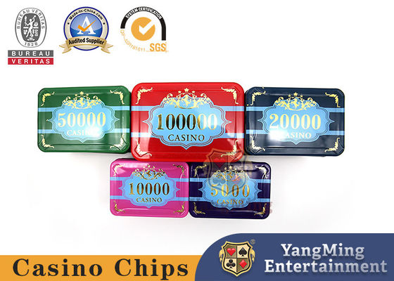 760 pièces de violet clair anti-contrefaçon Texas Hold'em étiquetage à chaud de la puce de plastique de haute qualité de cristal acrylique puce de monnaie de l' usine de spot