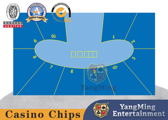 Pea Oval Mise à niveau de la conception de 10 personnes Texas Hold'em personnalisé tapis de table de jeu imperméable à l'eau