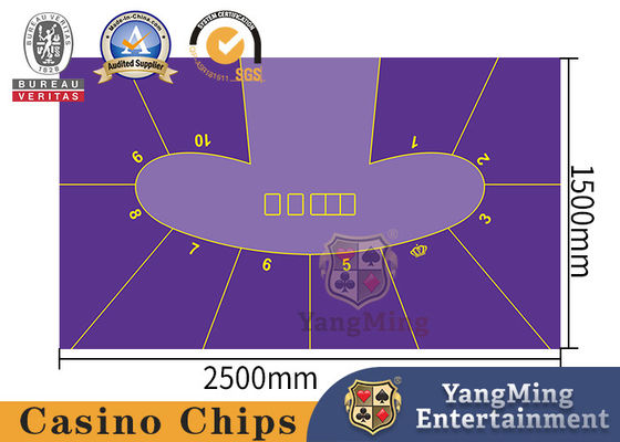 En forme de pois Impression en deux couleurs Standard 10 personnes Texas Hold'em Jeu de poker Casino Tablette personnalisée