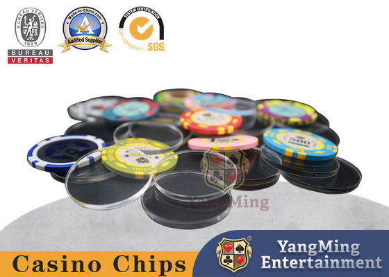 Tisonnier 40mm rond entièrement transparent Chip Divider Spcaer Customizable