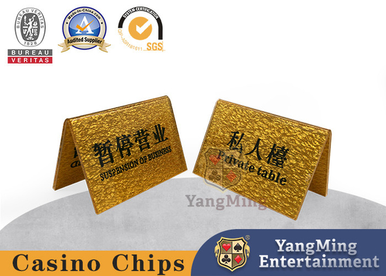 Le bouton privé fait sur commande de l'or VIP de carte de Tableau de casino peut être logo conçu