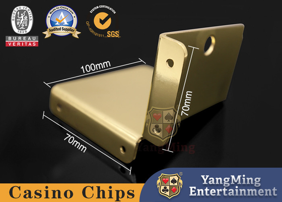 Metal Poker Card Holder Electroplated Gold Appearance Casino Game Desktop Pin Holder