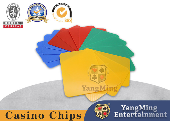 cartes en plastique imperméables de coupe de qualité de casino de taille de tisonnier de Quatre-couleur 16