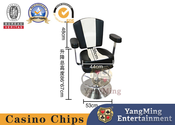 Artificial Leather Stainless Steel Chassis Revolving Hotel Bar Chair
